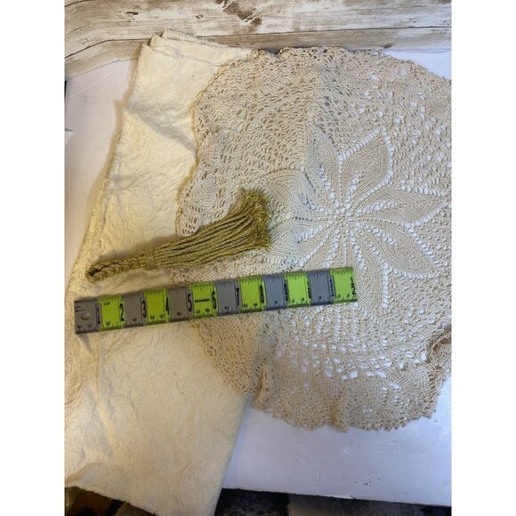 Slow Stitch Junk Journal Kit Vtg Neutral Fabric Remnants Sewing Crafts Stickers - Picture 7 of 9